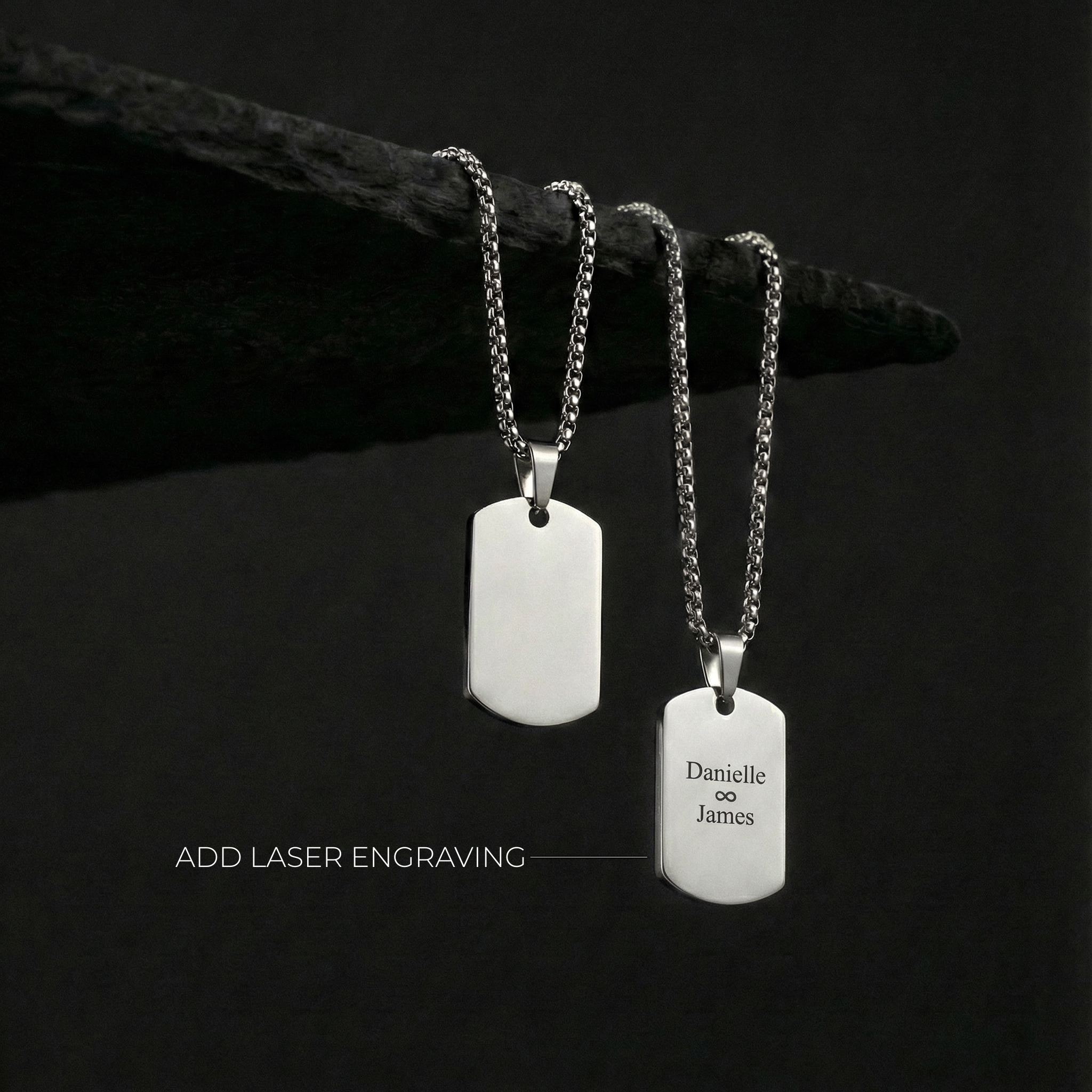 Men's Dog Tag Pendant necklace | Melbourne, Australia | Saar Co