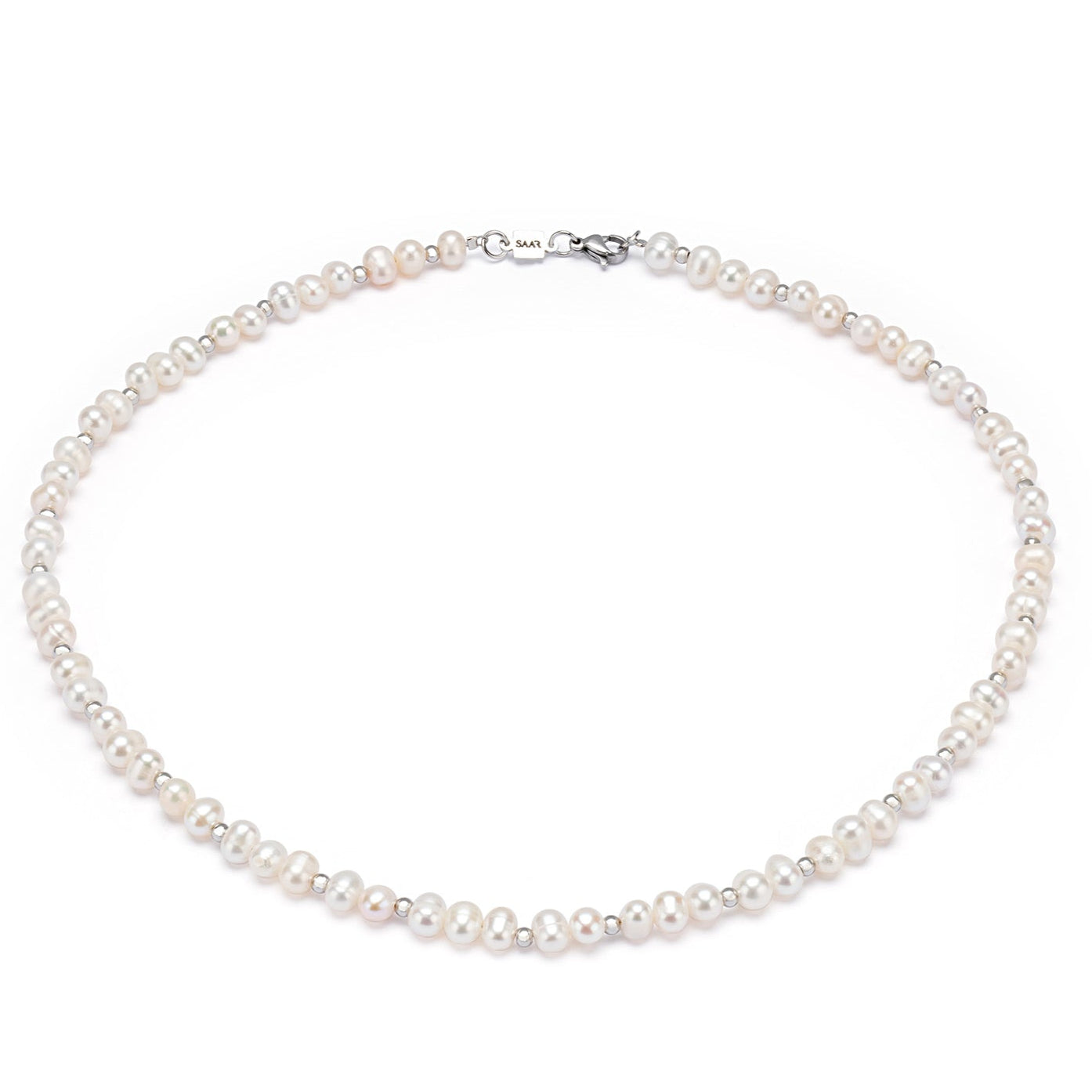 White Fresh Water Rice Pearl Necklace