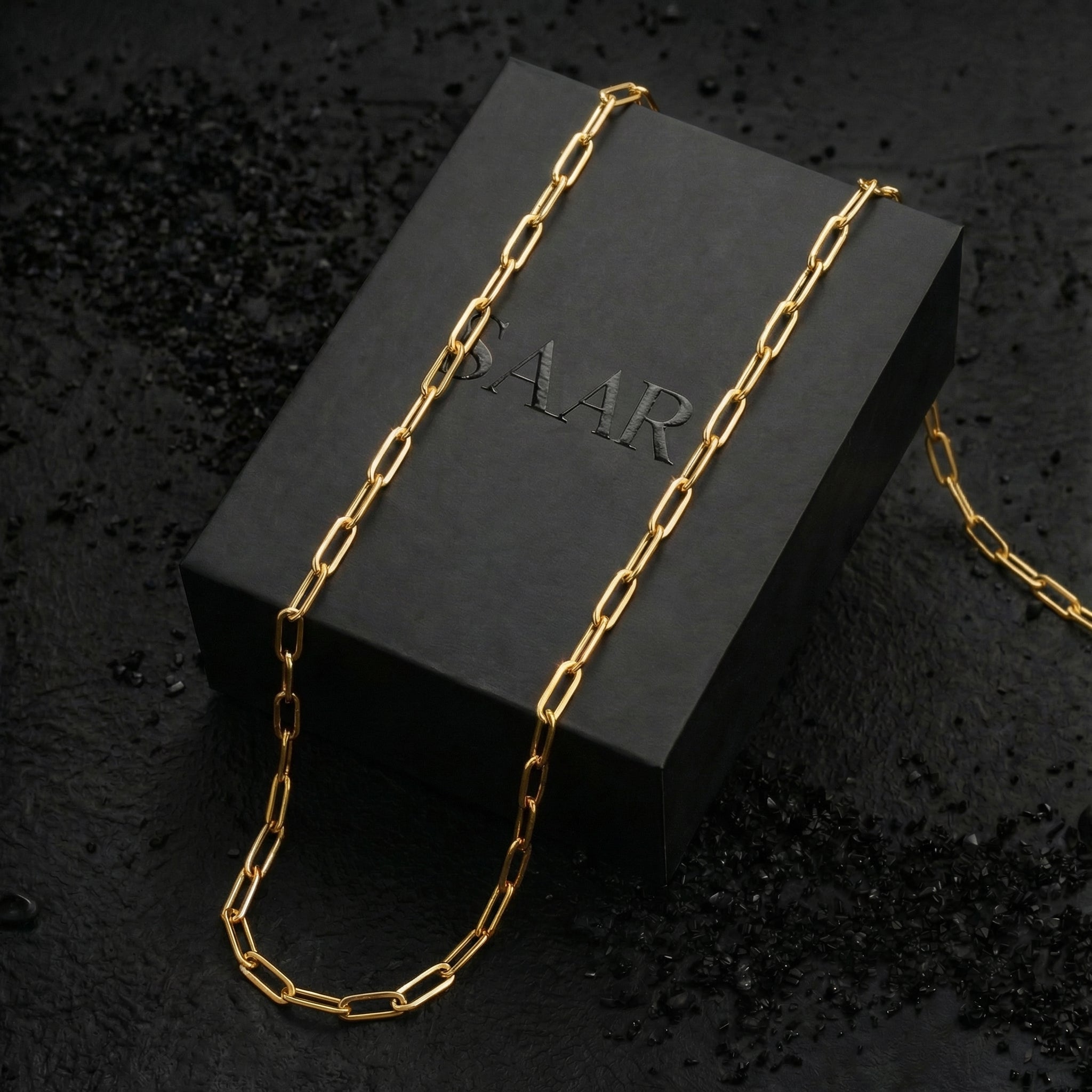 4mm Paper Clip Chain - Women's Necklaces - Saar Co