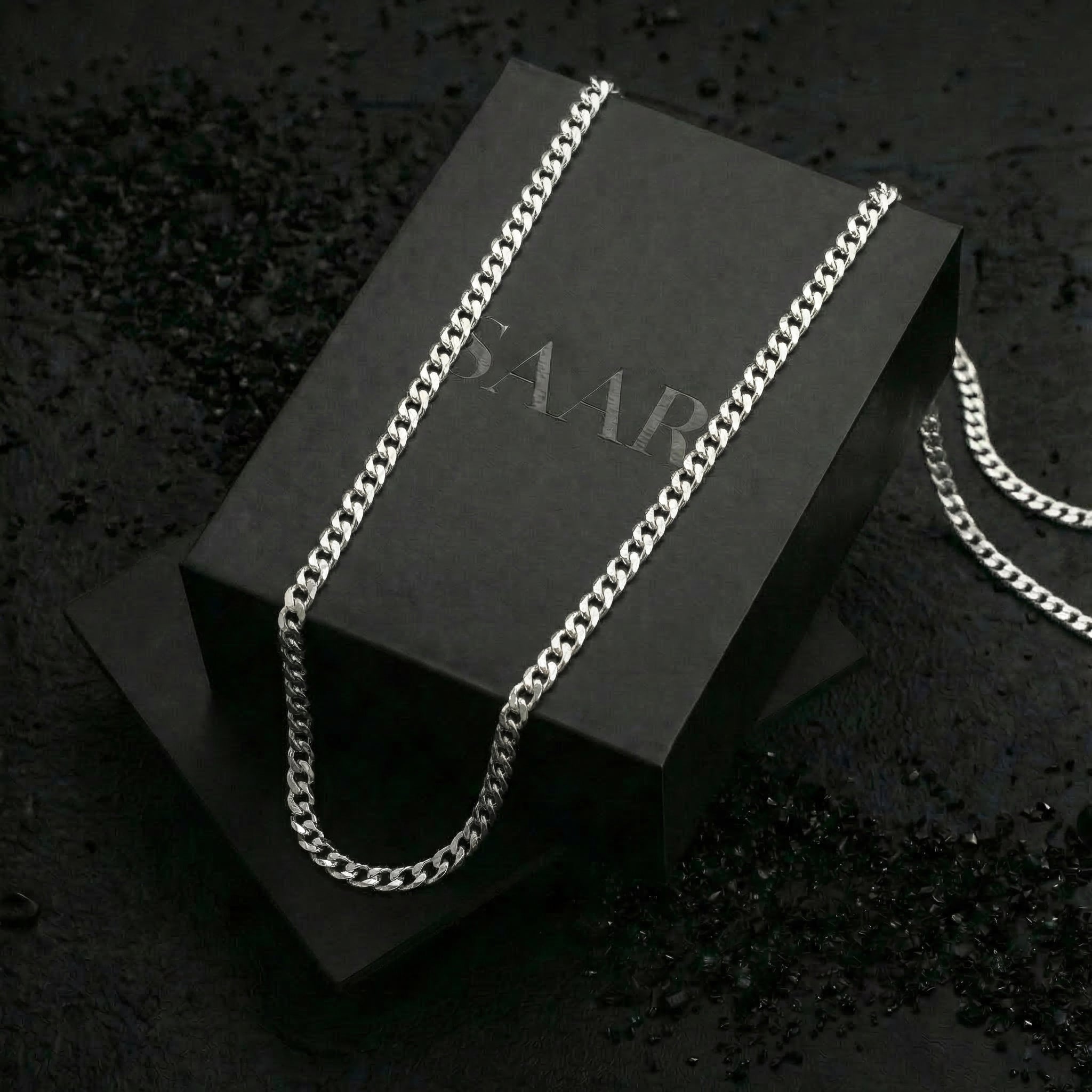 Mark Cuban Link 925 Silver Chain 5mm - Men's Necklaces - Saar Co