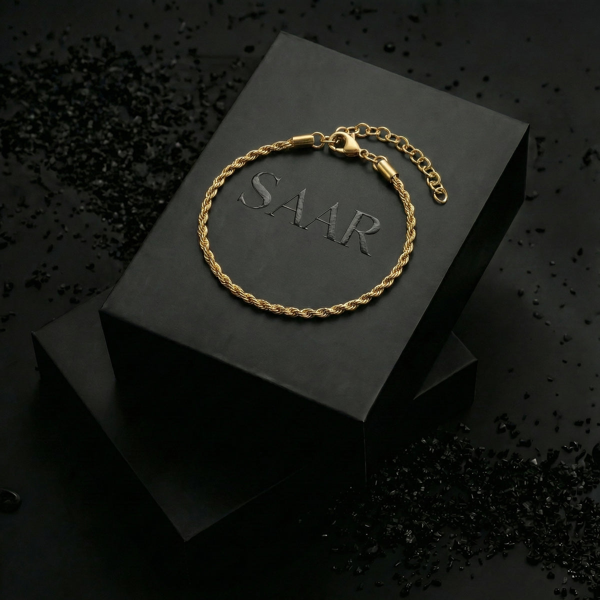 18 K Gold Rope Chain Bracelet