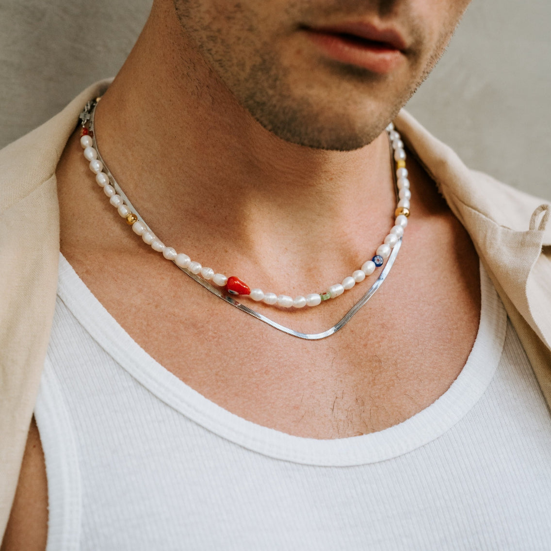 Stainless Steel Snake Skin Style Chain for Men