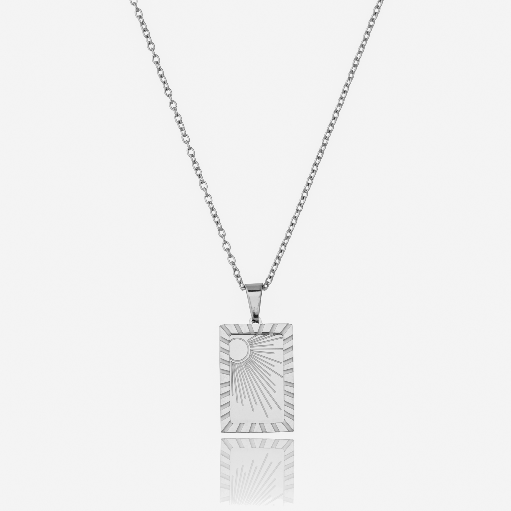 Stainless Steel Sun Pendant and chain
