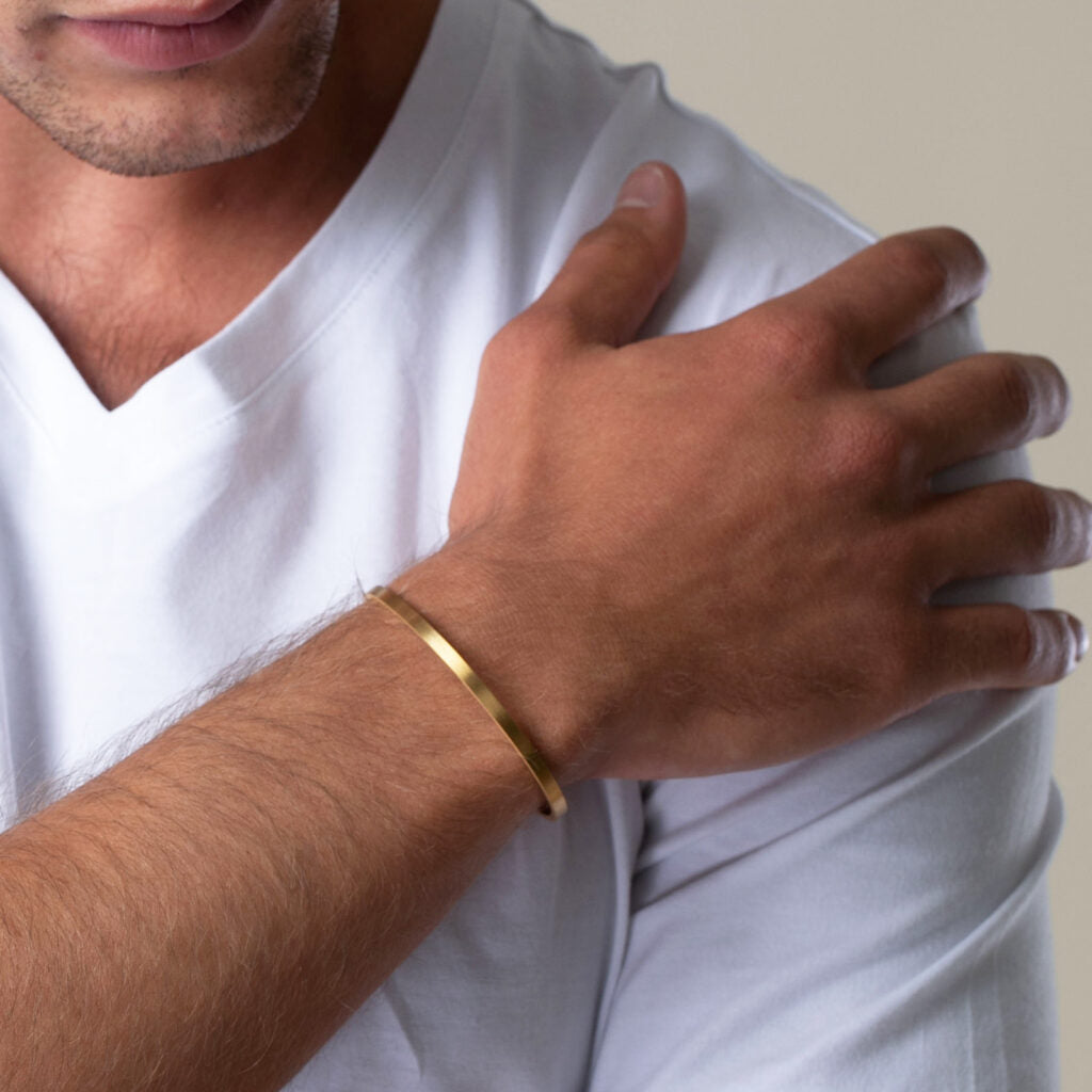 18 K Gold Plated Cuff Bracelet