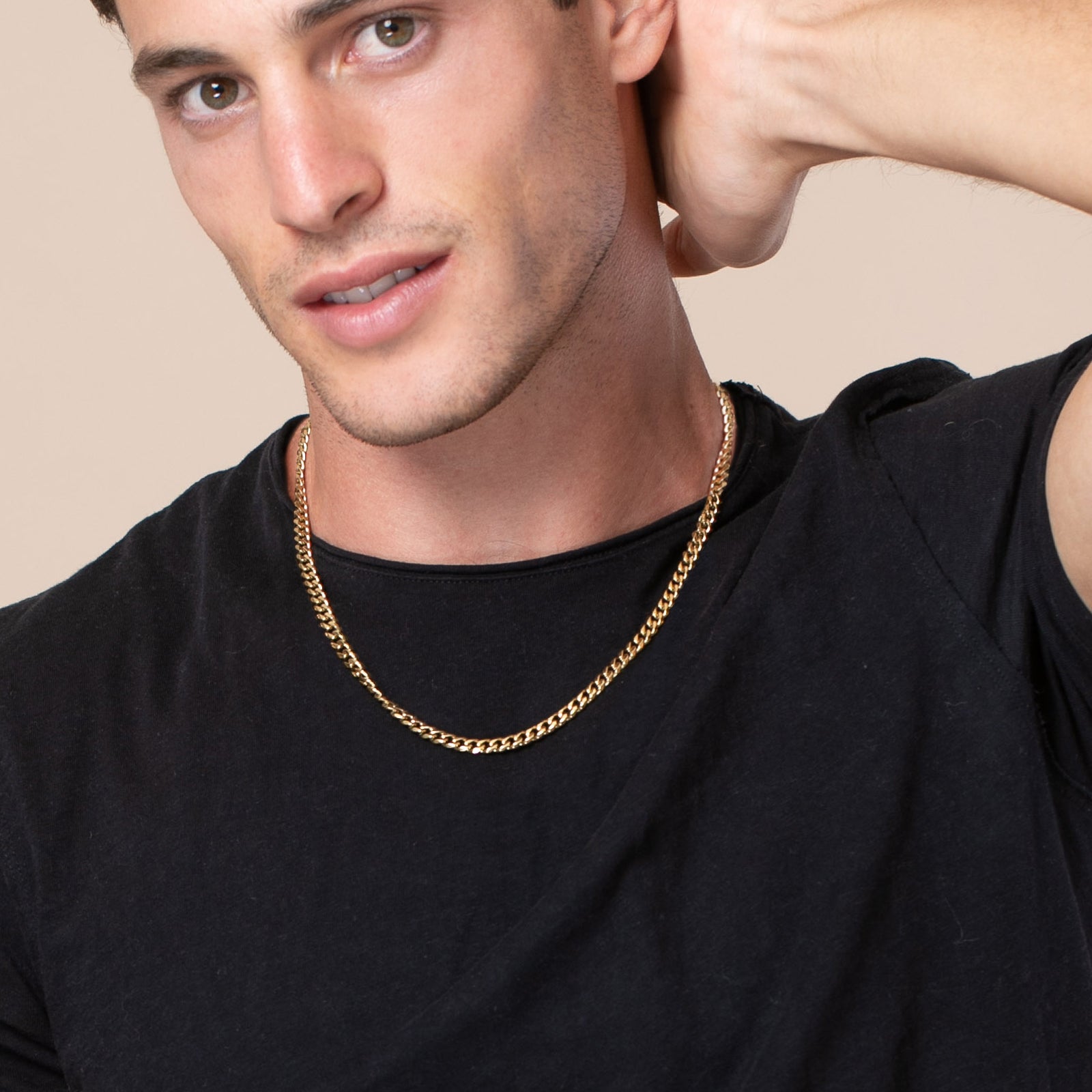 18 K Gold Plated Cuban Link Chain