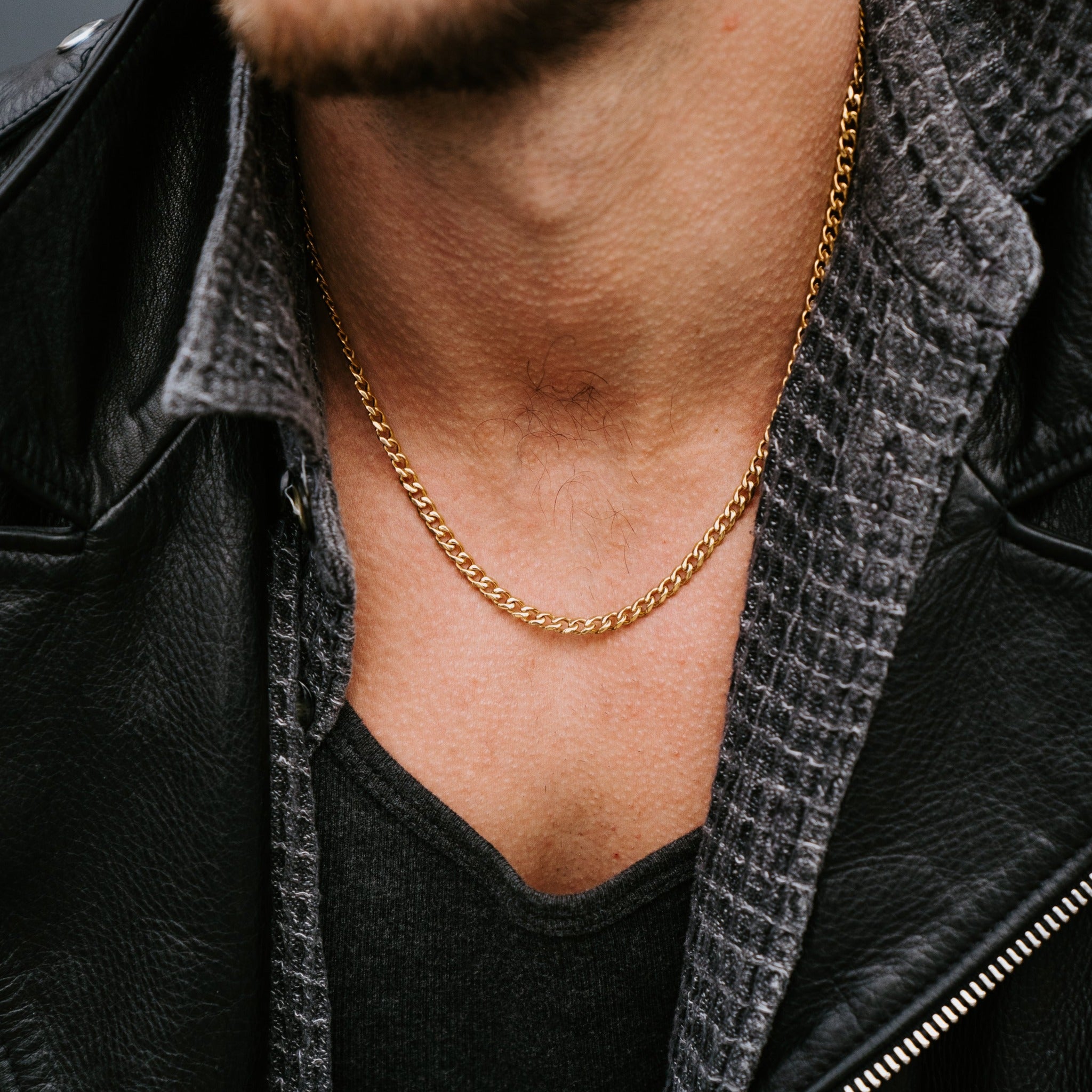 18 K Gold Plated Cuban Link Chain