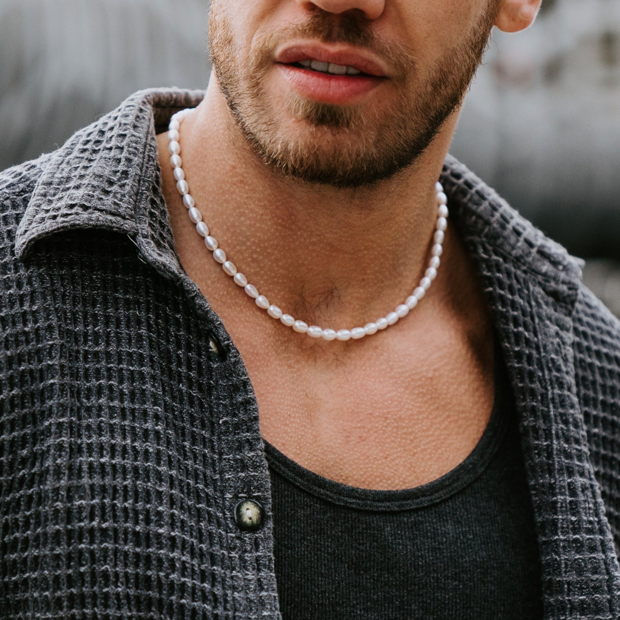5mm Rice Pearl Necklace