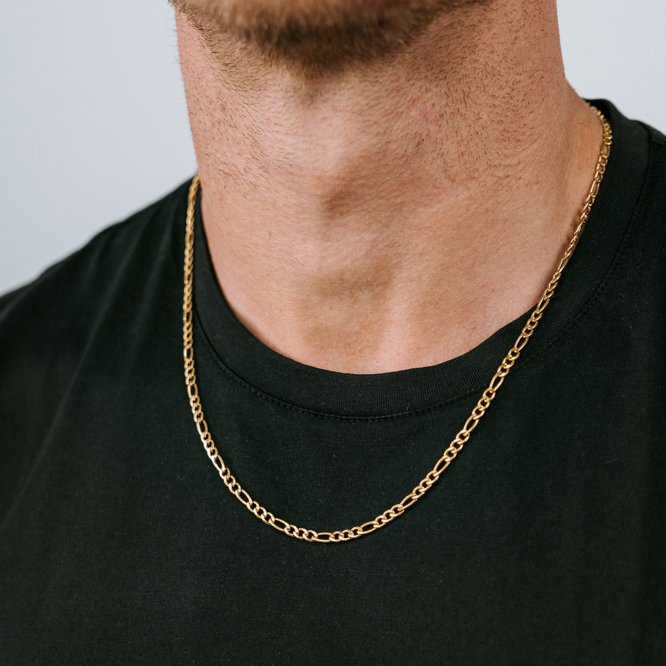 18 K Gold Plated Figaro link Chain
