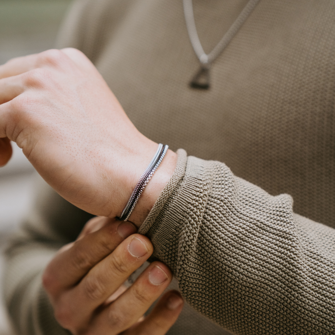 Stainless Steel Layered Bracelet