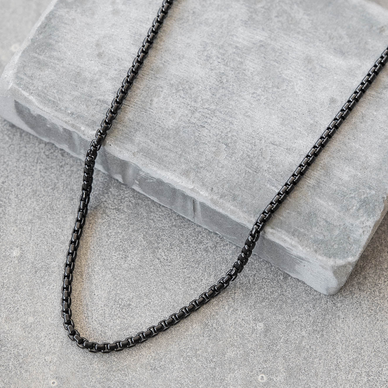 Black Box Link Chain for Men