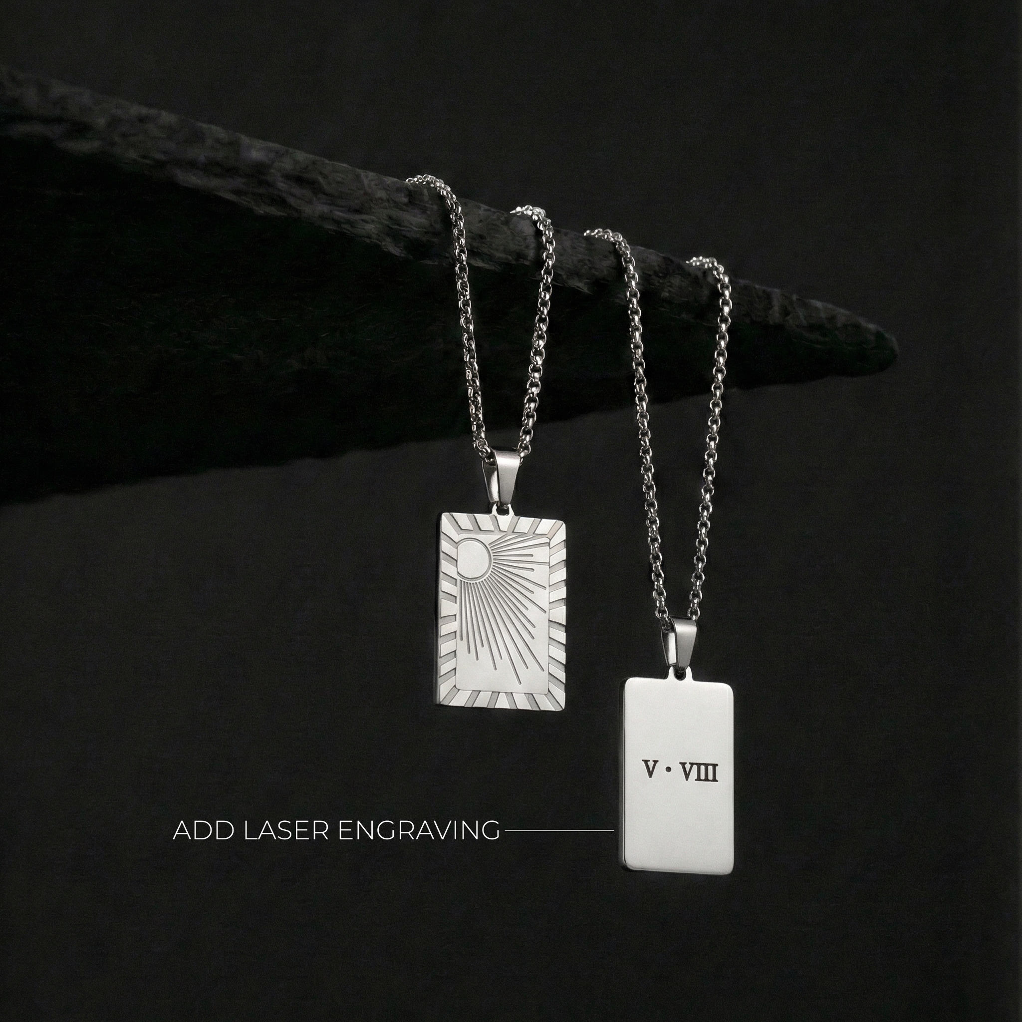 Stainless Steel Sun Pendant and chain