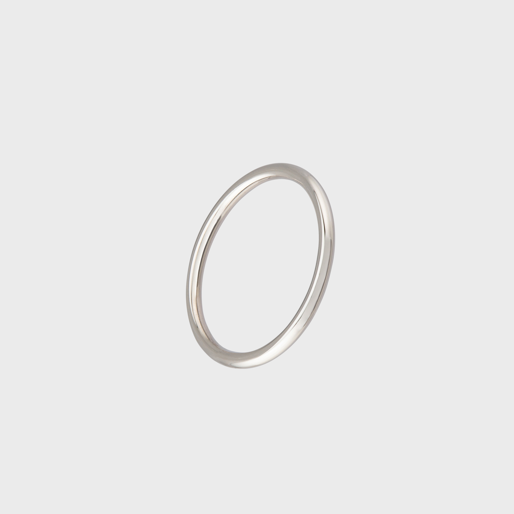 Stainless steel thin band ring