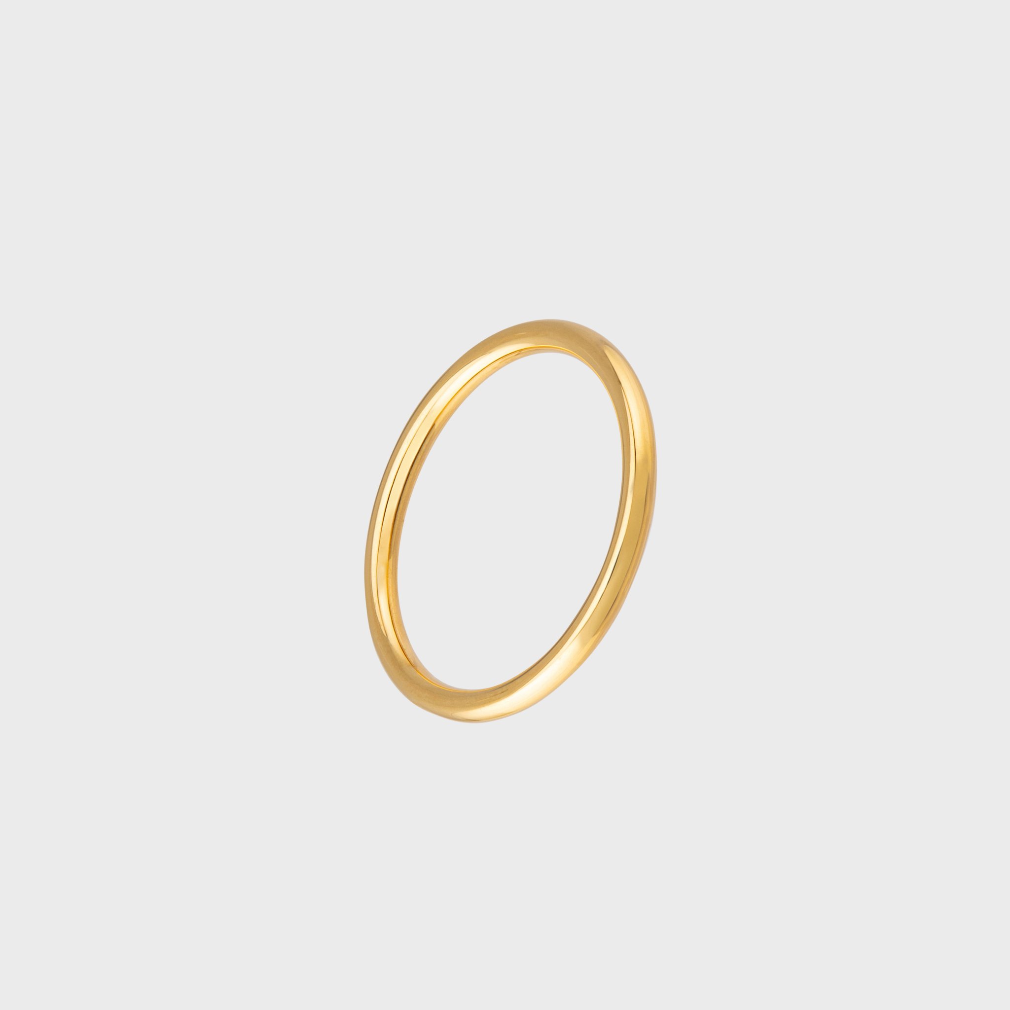 18 K Gold thin band ring