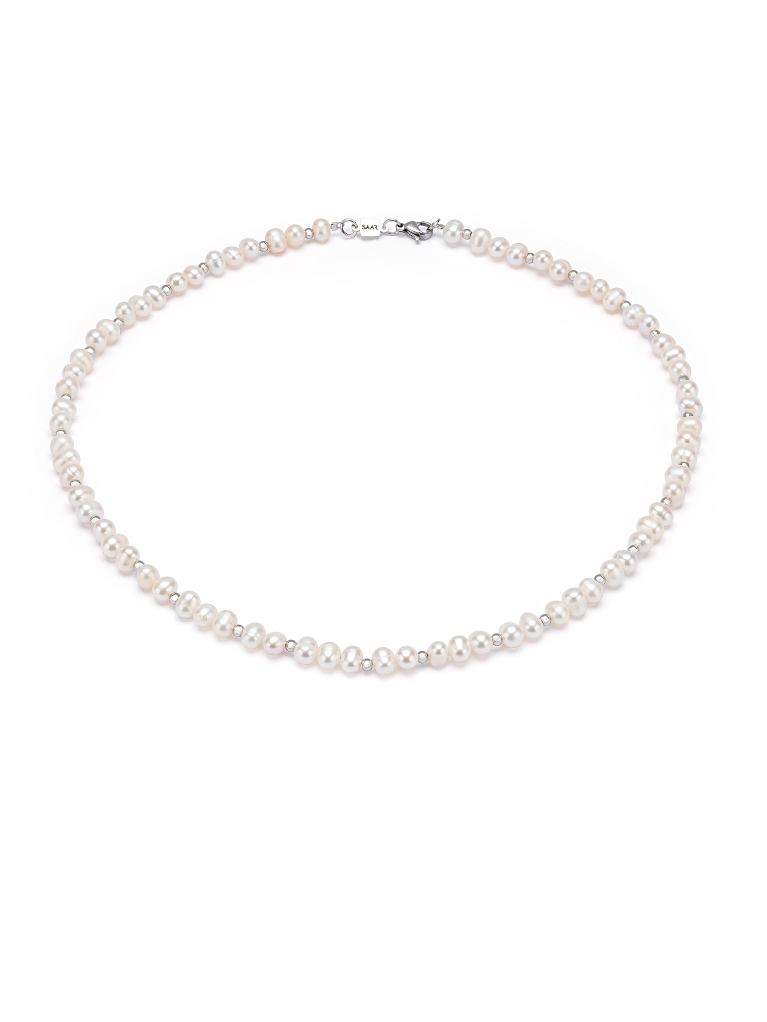White Fresh Water Rice Pearl Necklace