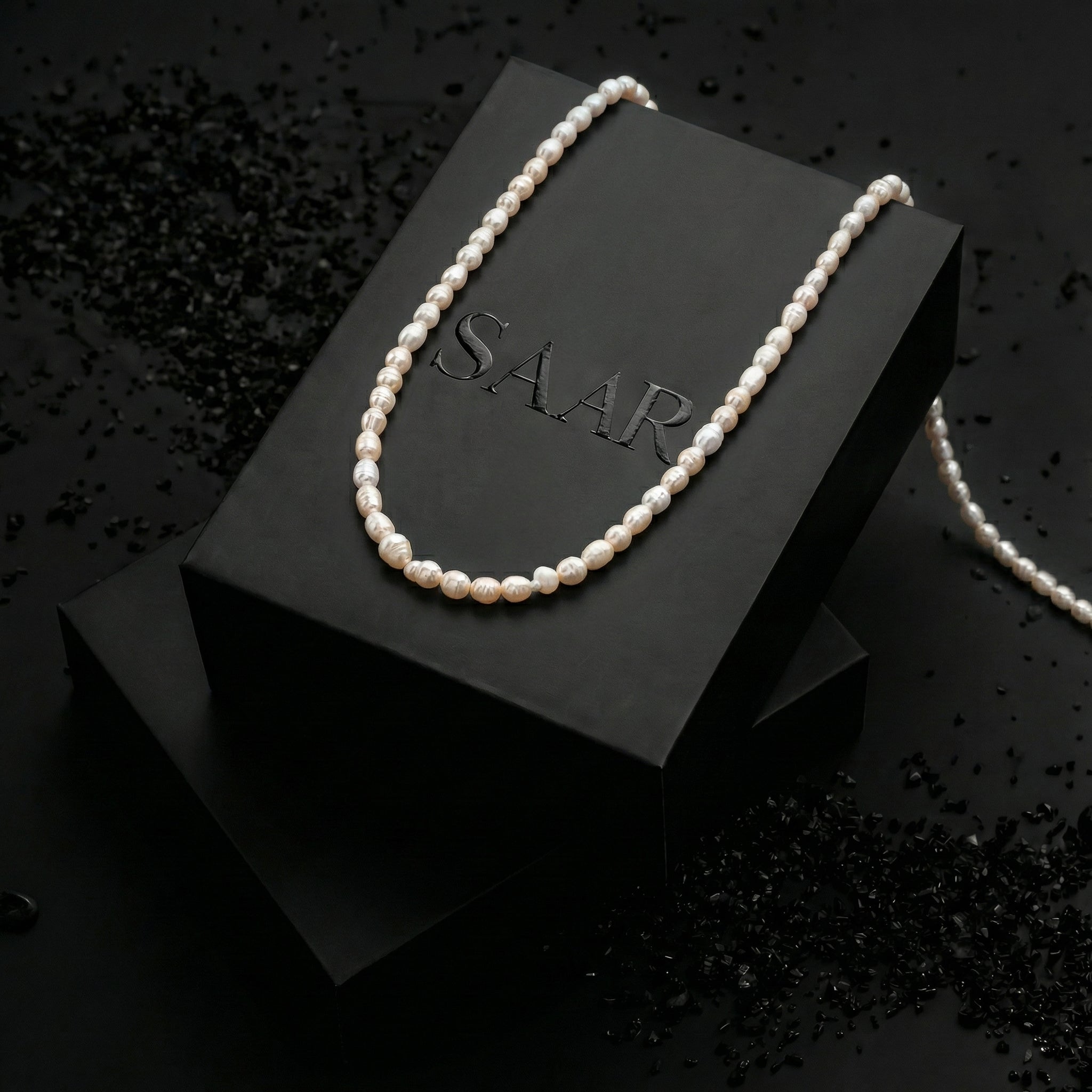 Fresh Water Rice Pearls Necklace - Women's necklaces - Saar Co