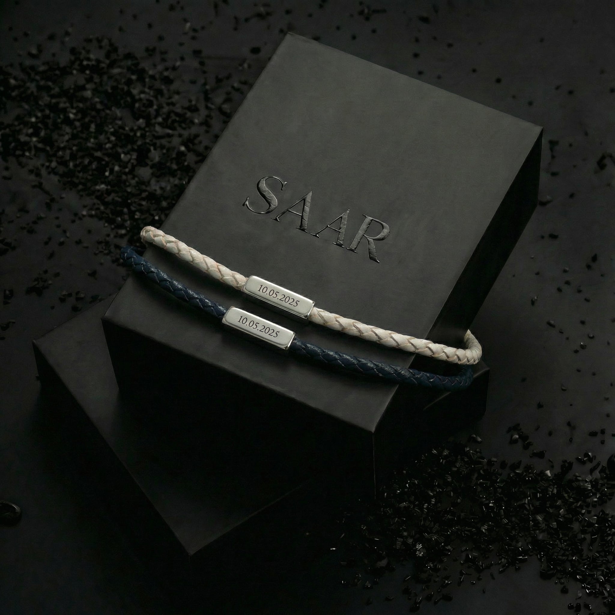 couple leather engraved bracelet set melbourne australia