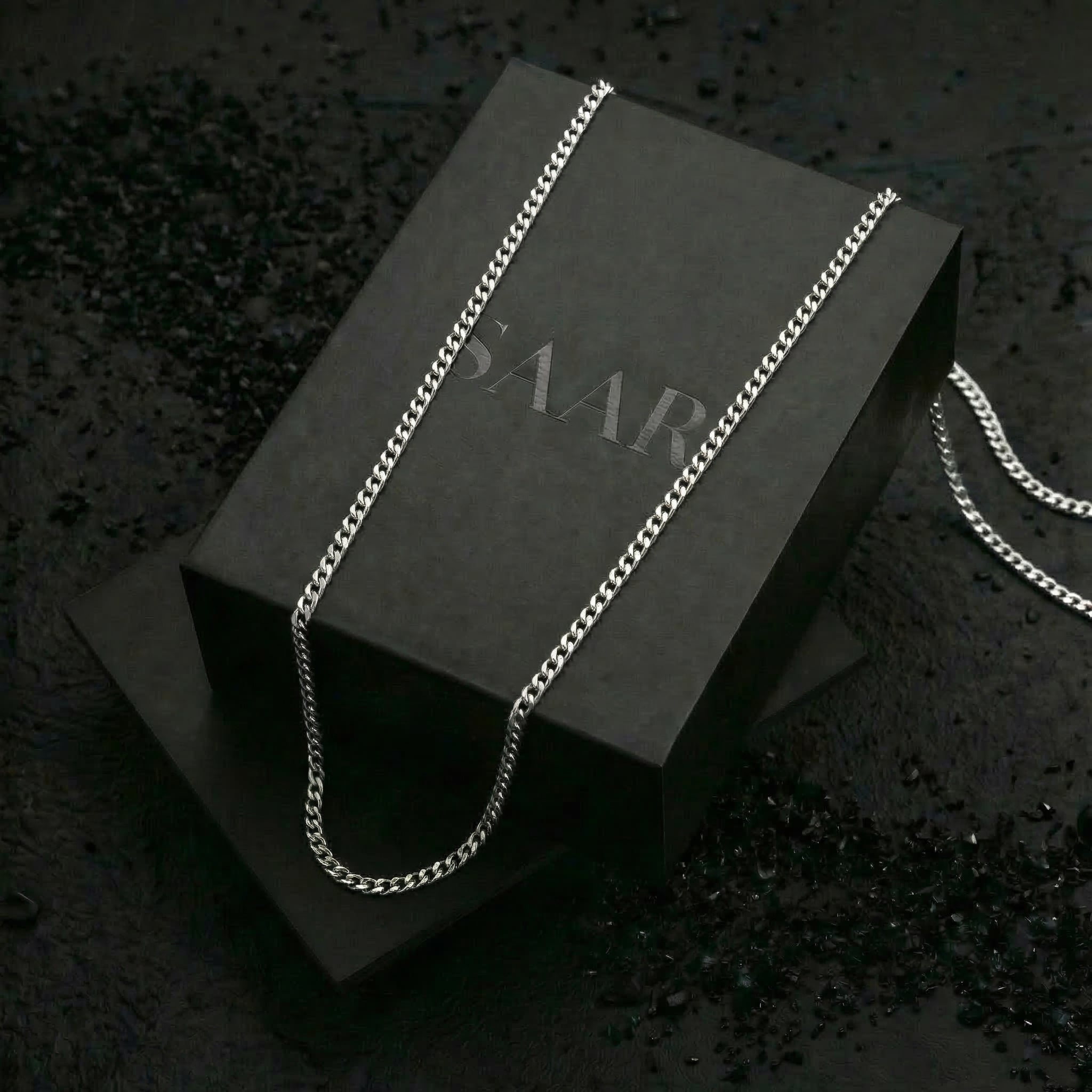 Cooper- 925 Sterling Silver Chain 3mm - Men's Necklaces - Saar Co