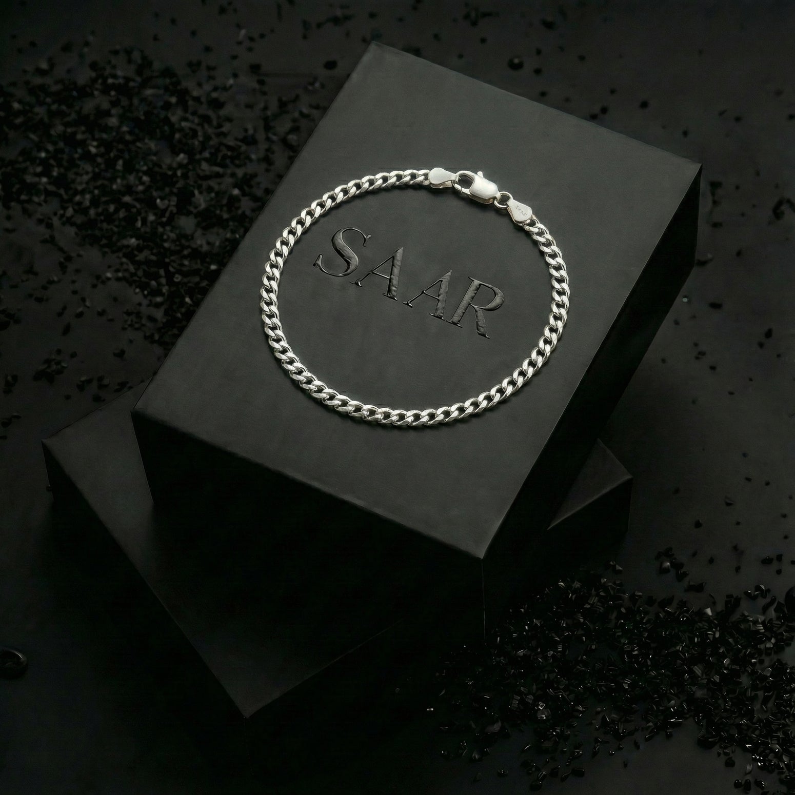 Cuban Link 925 Silver Bracelet 5mm - Men's Necklaces - Saar Co