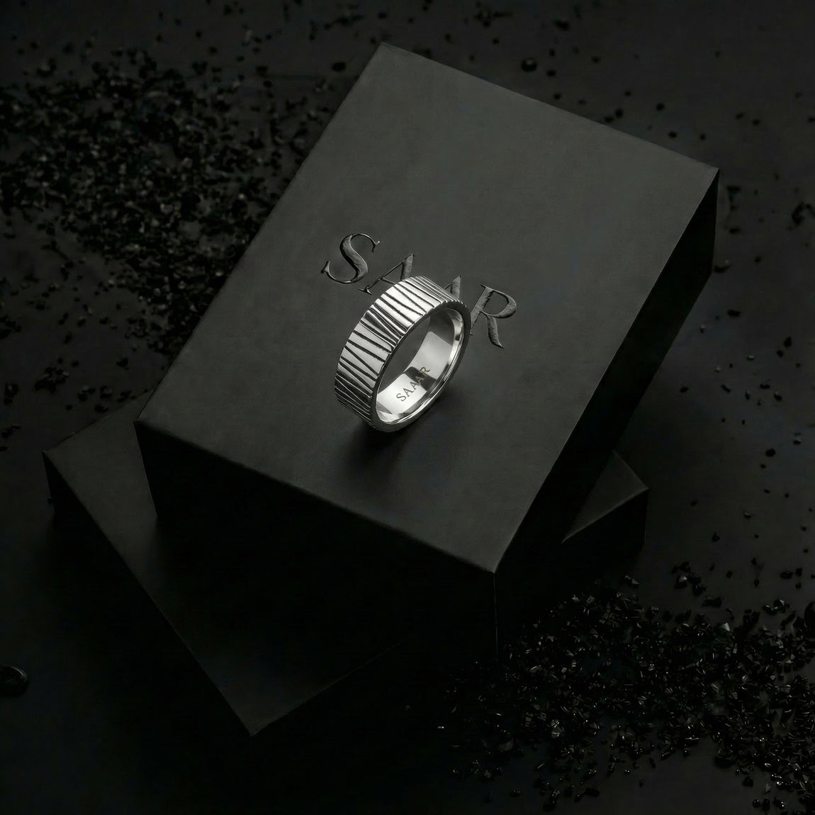 The Linear Ridge Ring  | Mens ring | SAARCO