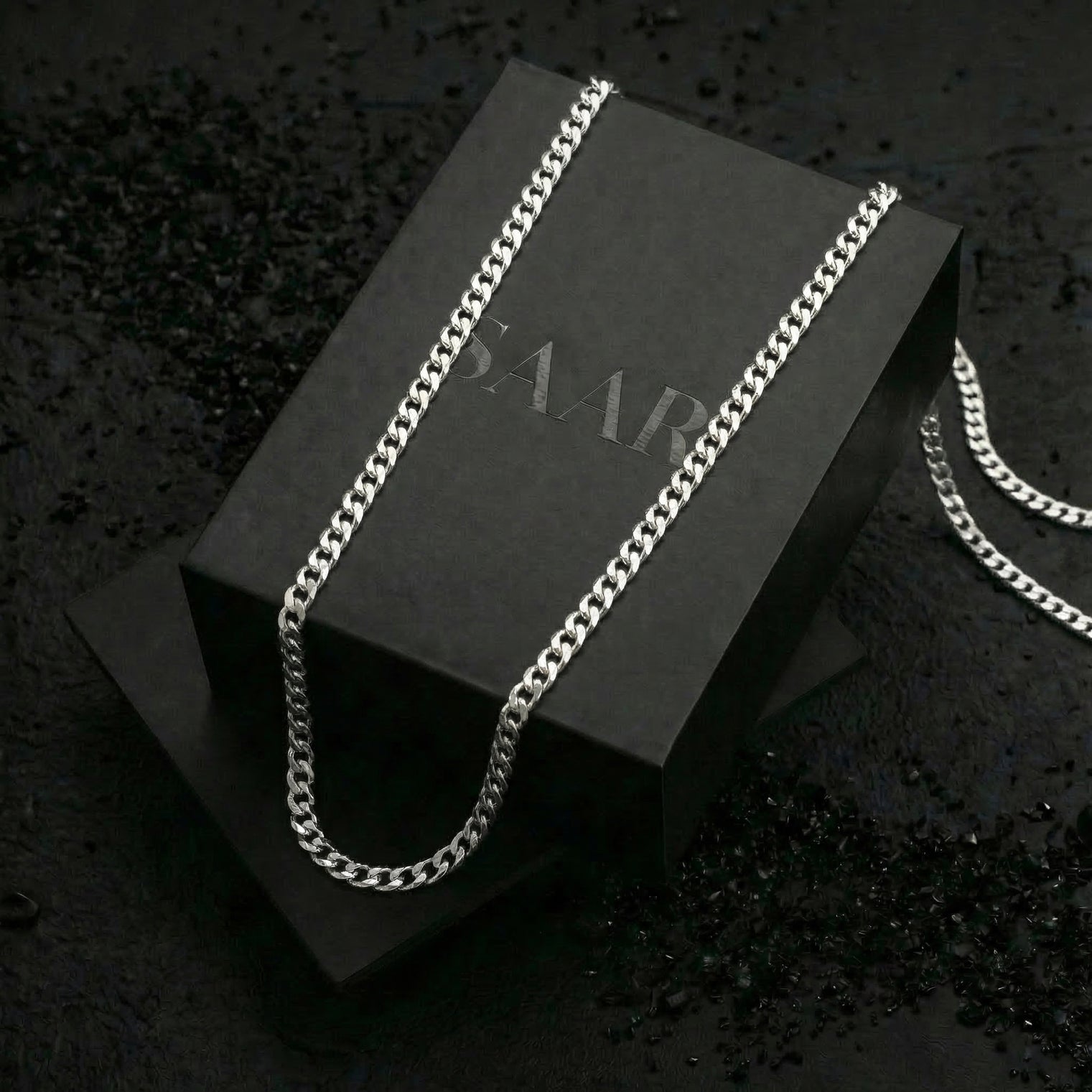 Mark Cuban Link 925 Silver Chain 5mm - Men's Necklaces - Saar Co