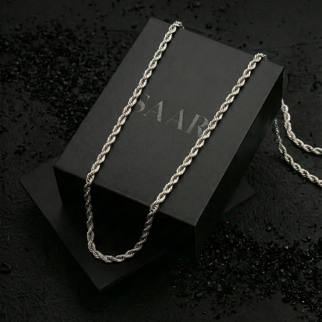 Stainless Steel Diamond cut rope chain