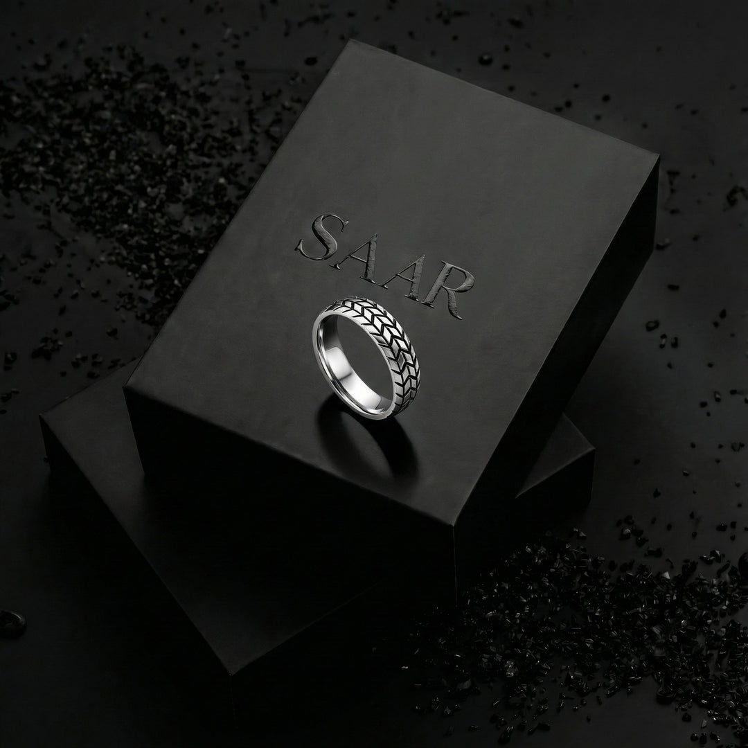 Tyre Pattern ring