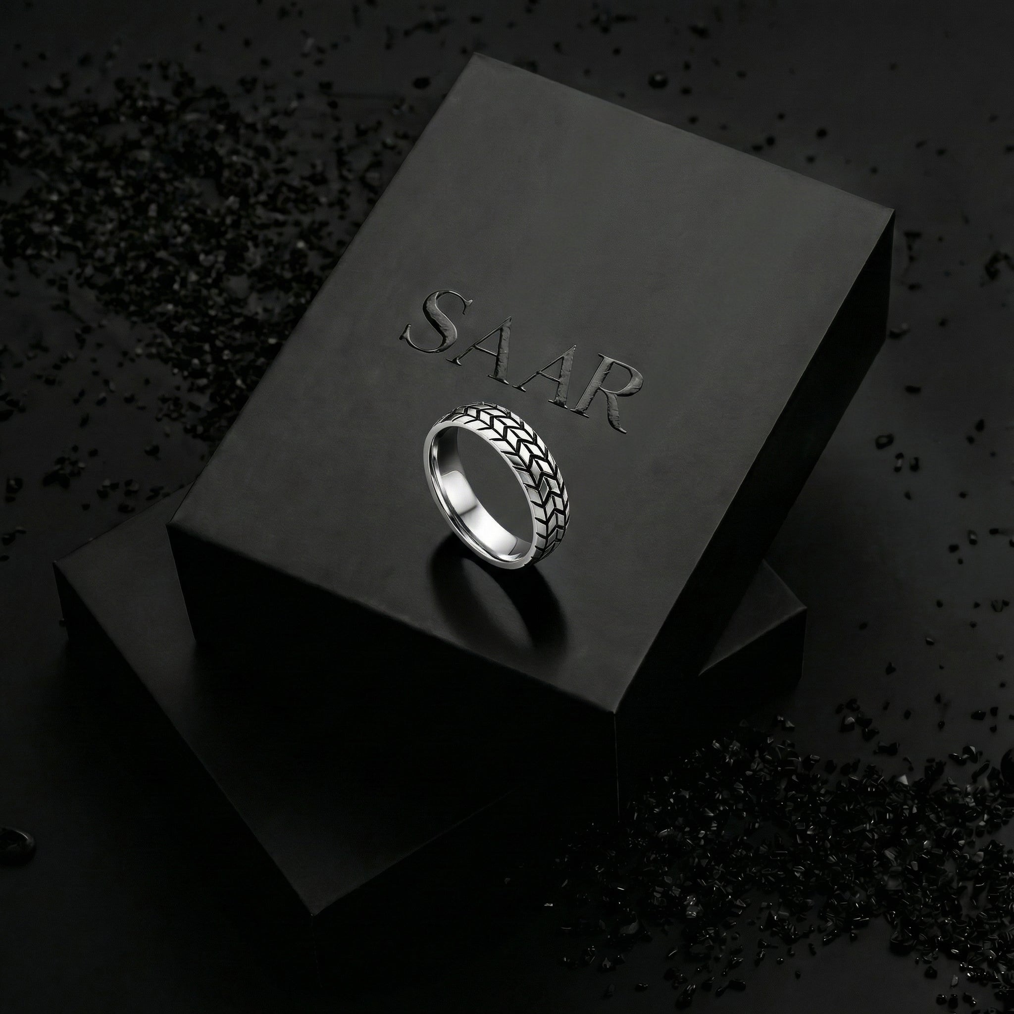Tyre Pattern ring