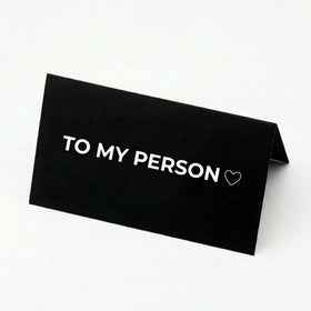 "To my person" card