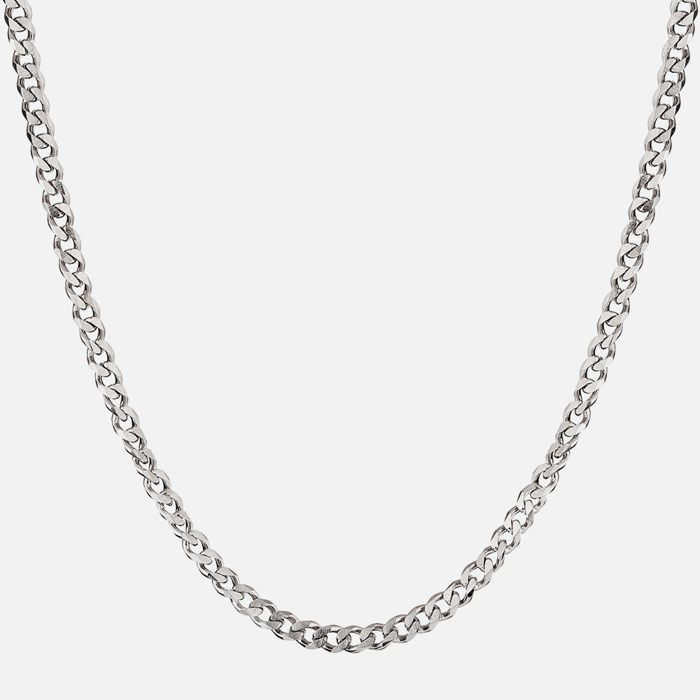 Josh 5mm Stainless Steel curb Chain Necklace