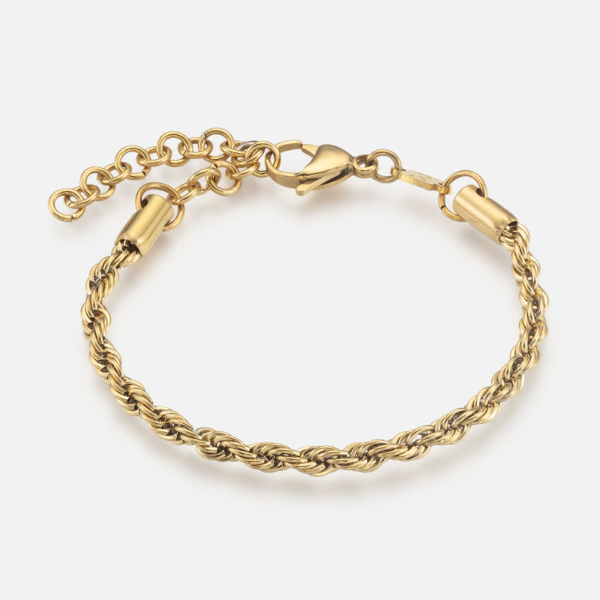 18 K Gold Rope Chain Bracelet
