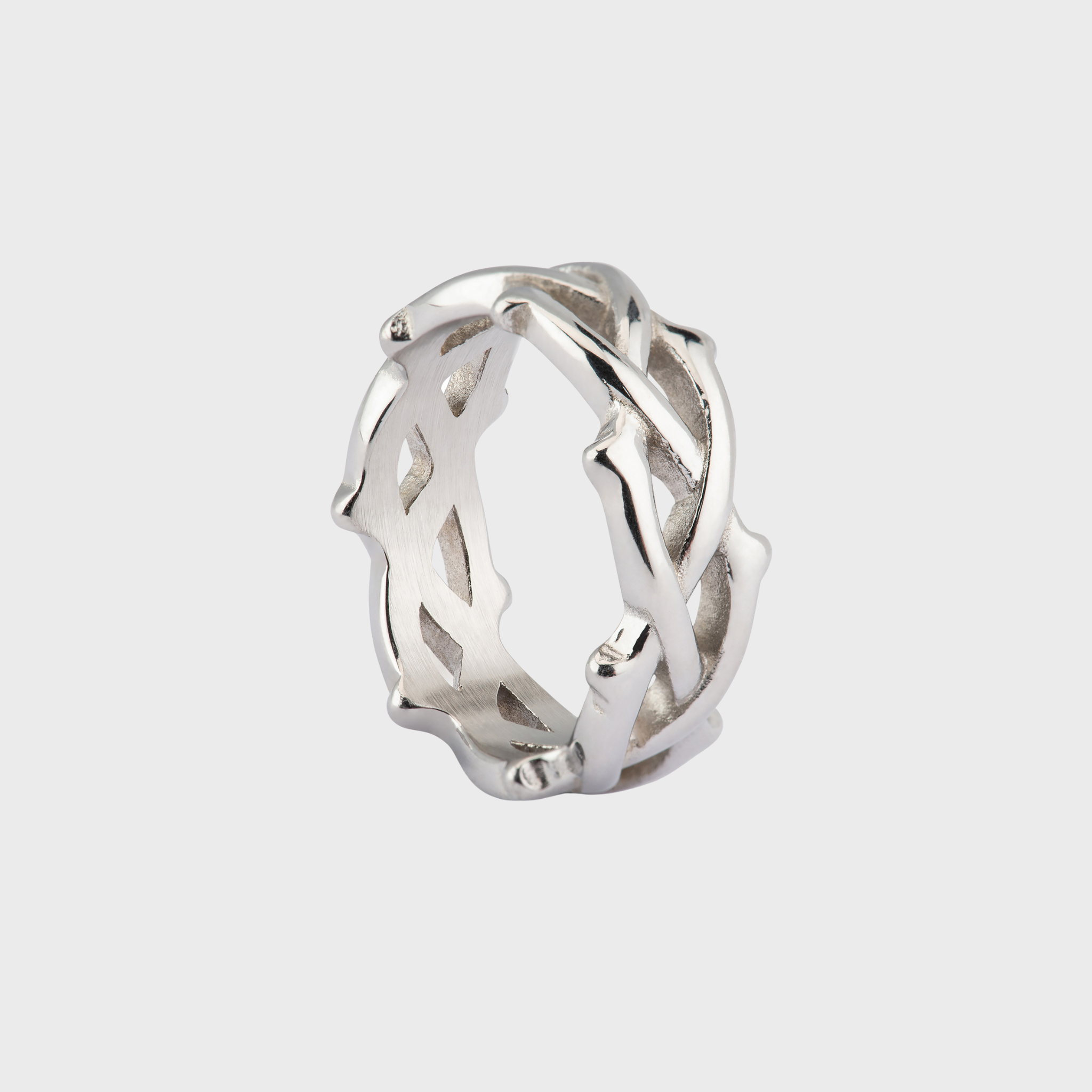 Stainless Steel Branch Style Design Ring