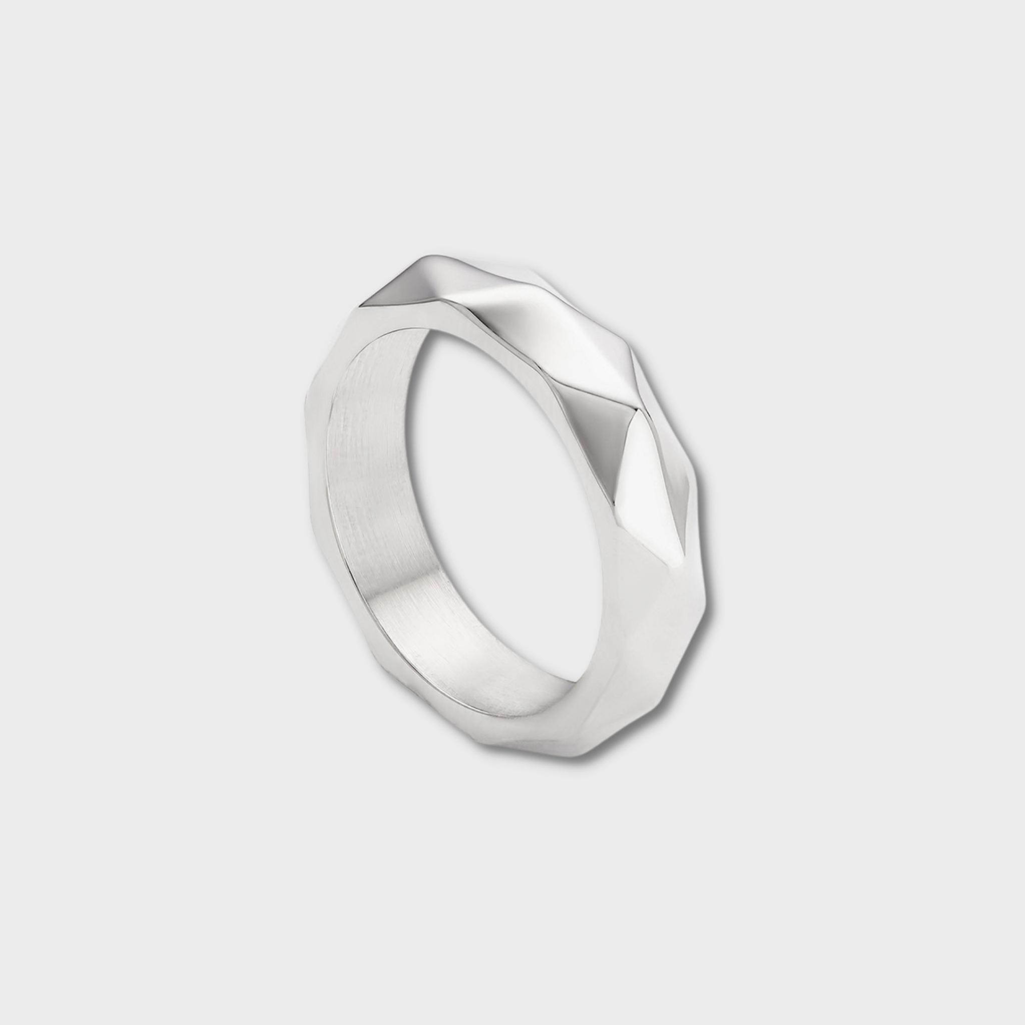 Stainless Steel Geometric Shaped Ring