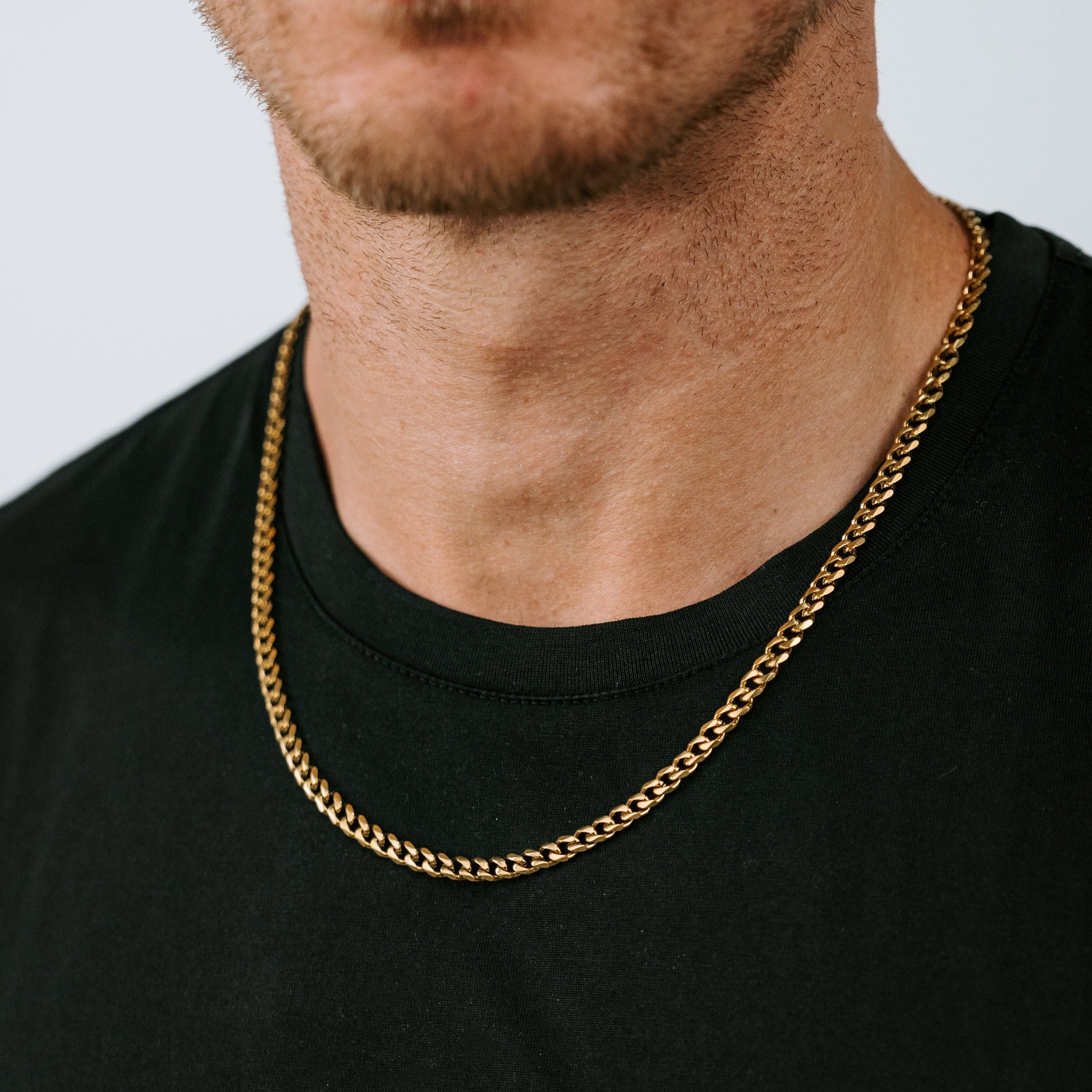 18 K Gold Plated Cuban Link Chain