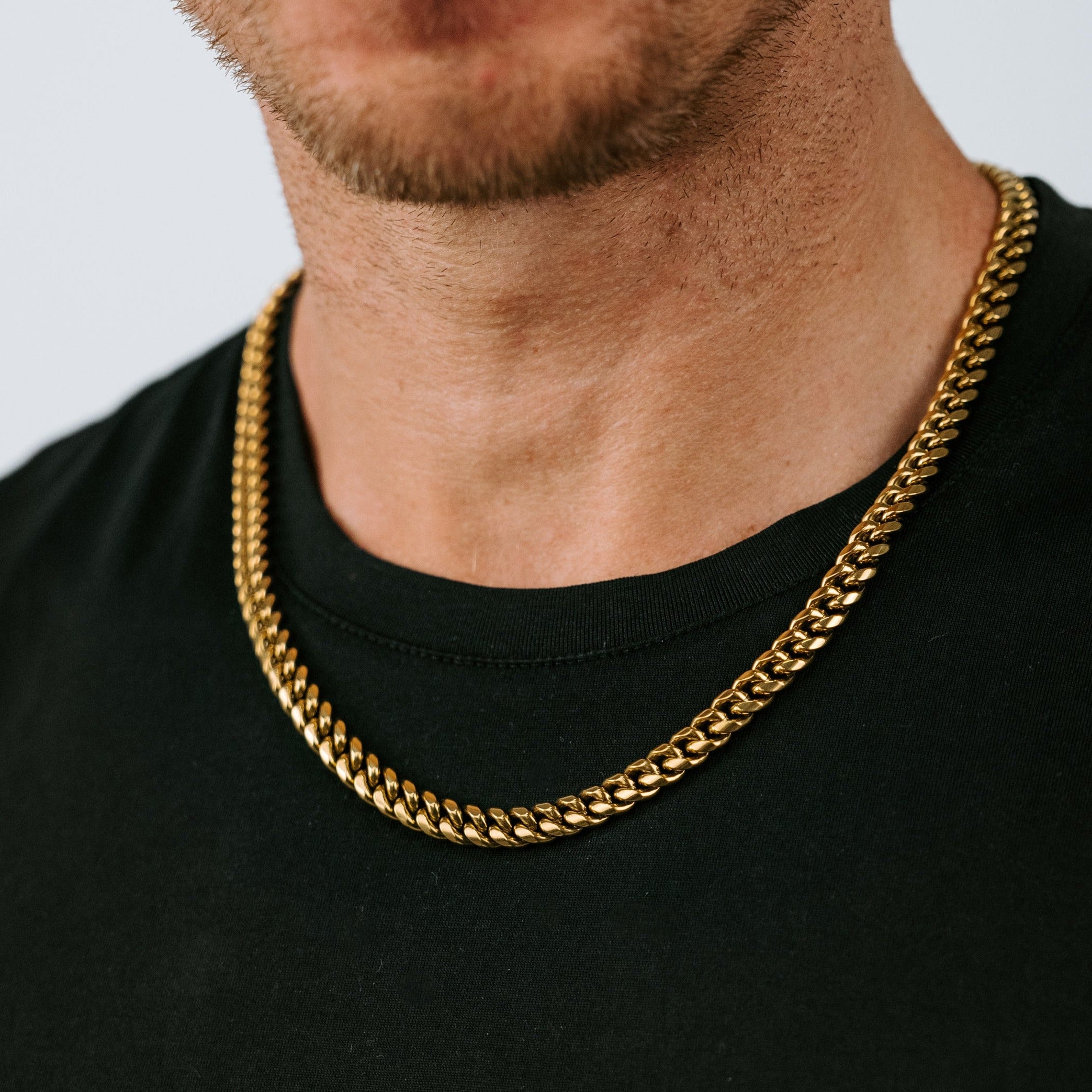 18K Gold Plated Cuban Link Chain.