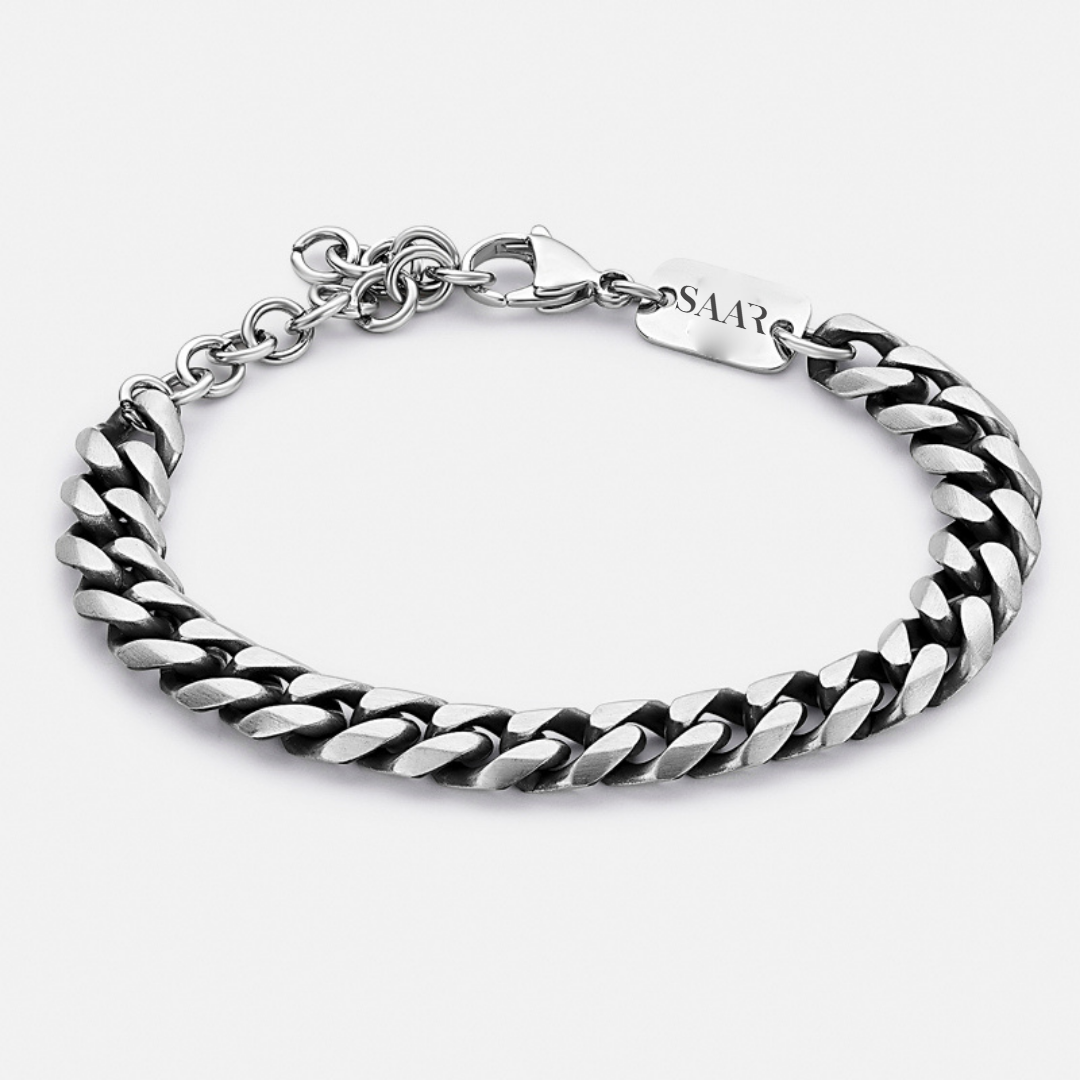 8mm Stainless Steen Cuban Link Bracelet with Lobster Clasp