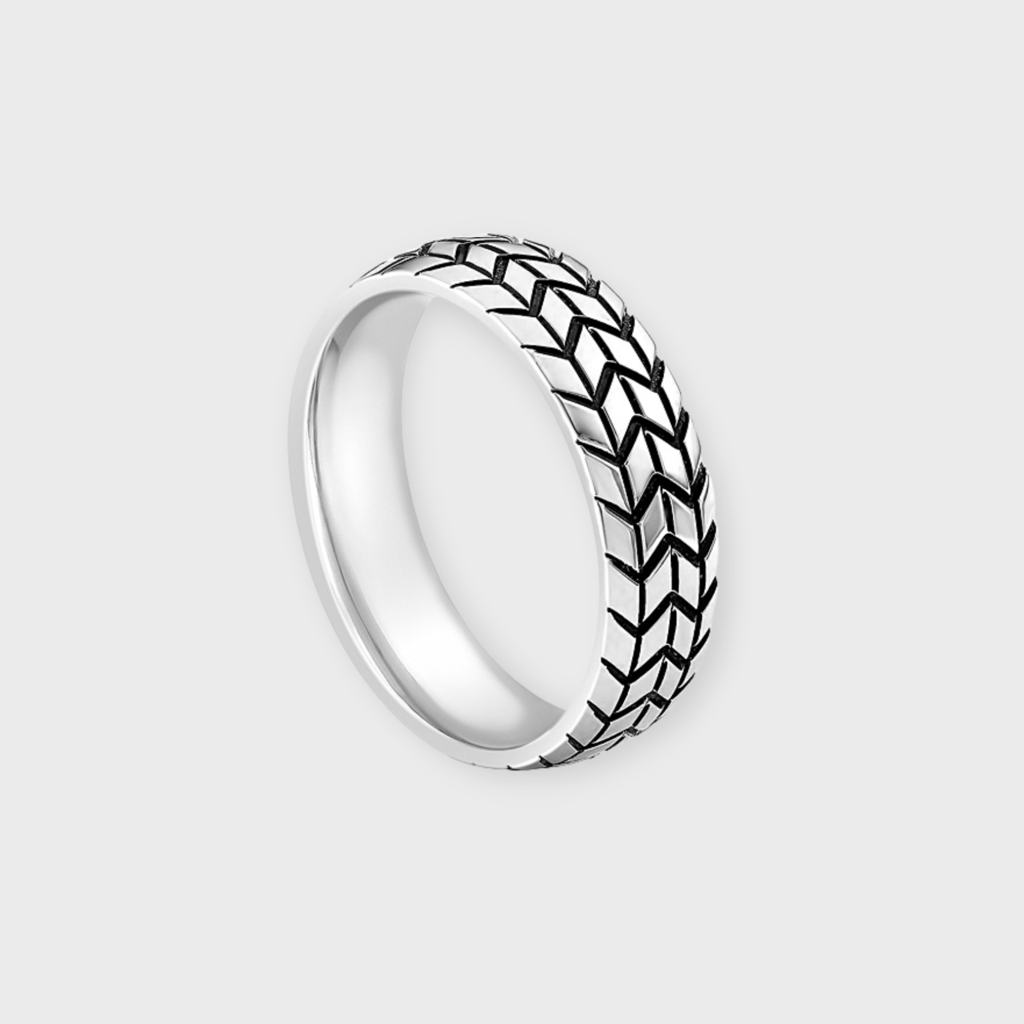 Stainless Steel Tyre Pattern ring